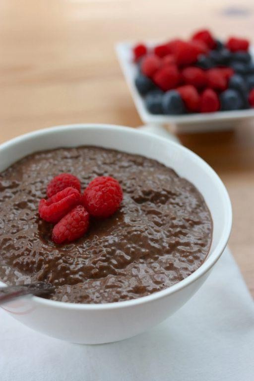 Carob Powder Chia Pudding