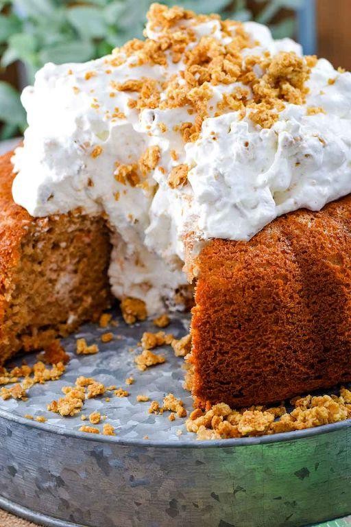 Carrot Cake with Whip Cream Frosting