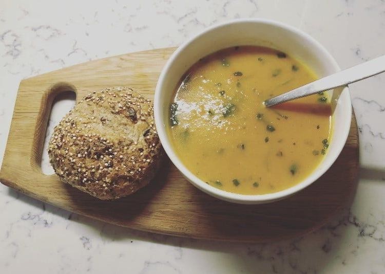 Carrot and Coriander Sacred Heart Diet Soup