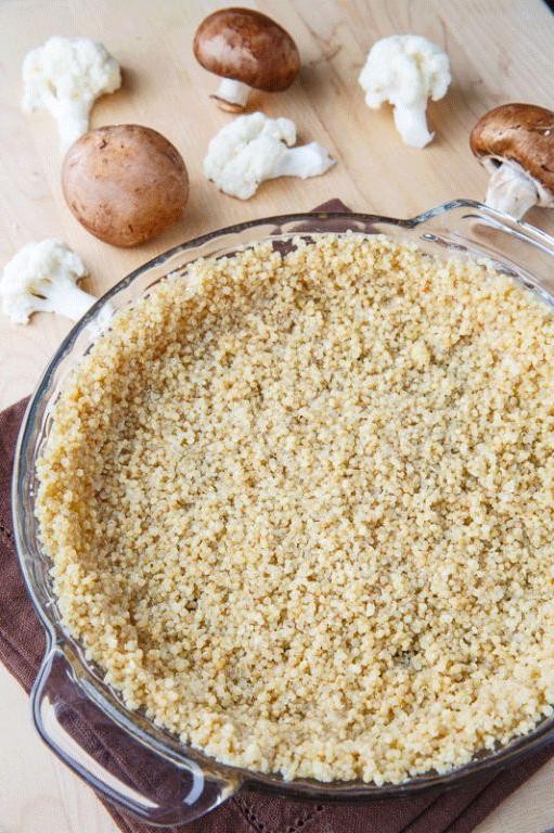 Cauliflower Mushroom Quiche