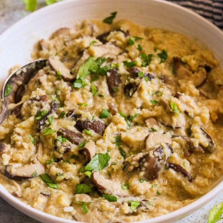 Cauliflower Mushroom Risotto