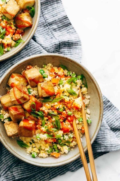 Cauliflower Rice Stir-Fry with Tofu