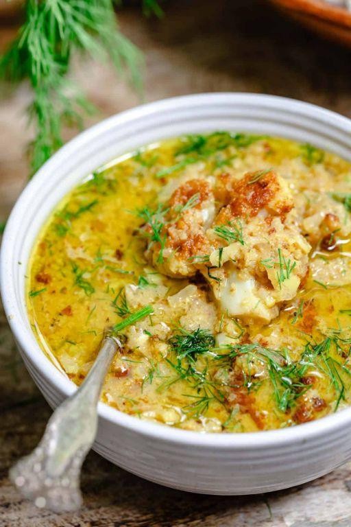 Cauliflower and Turmeric Sacred Heart Diet Soup