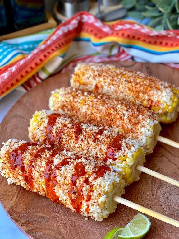 Chamoy Drizzled Corn on the Cob