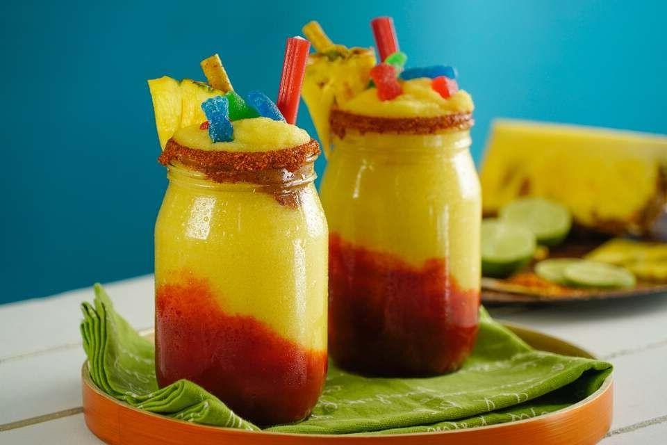Chamoy Infused Pineapple Juice