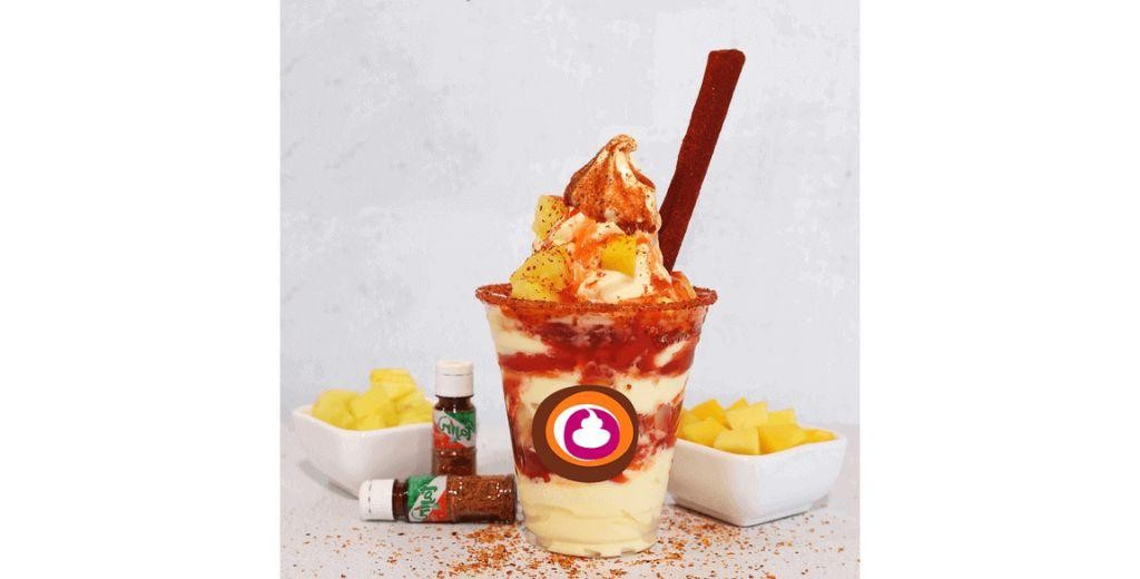 Chamoy Topped Ice Cream Sundae