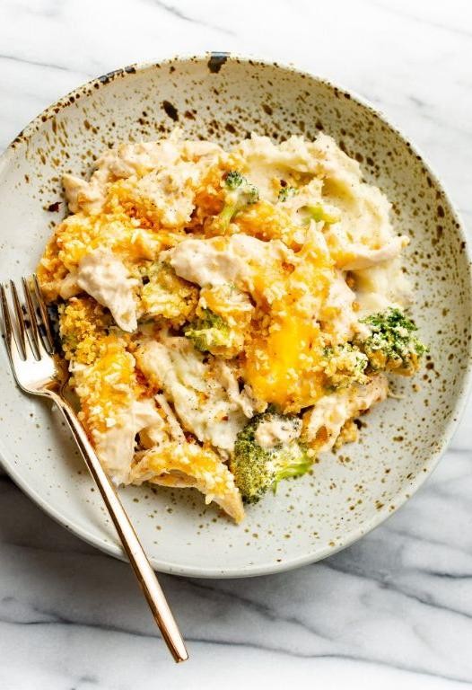 Cheesy Chicken Divan Pasta Bake