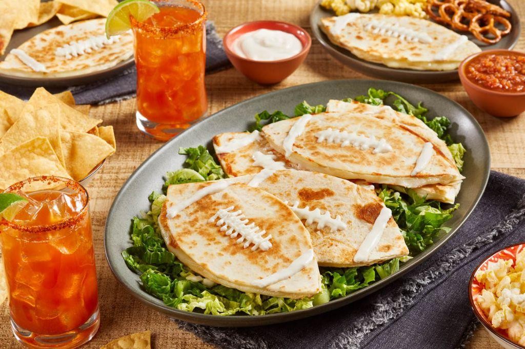 Cheesy Football Quesadillas