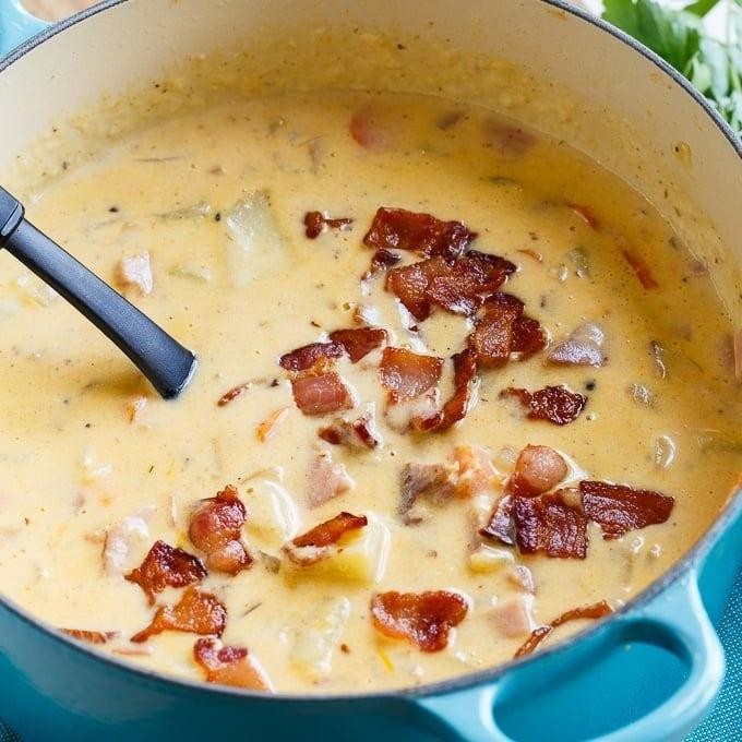 Cheesy Ham and Potato Chowder