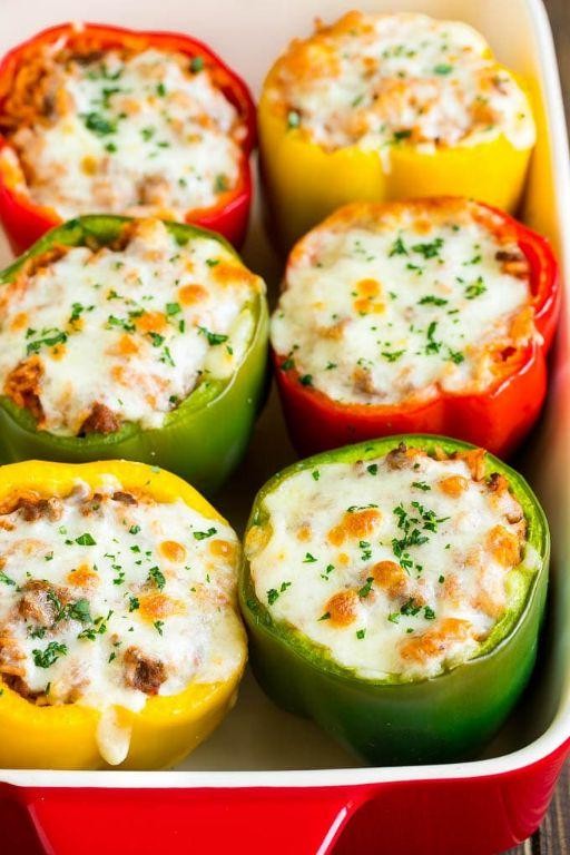 Cheesy Stuffed Bell Peppers