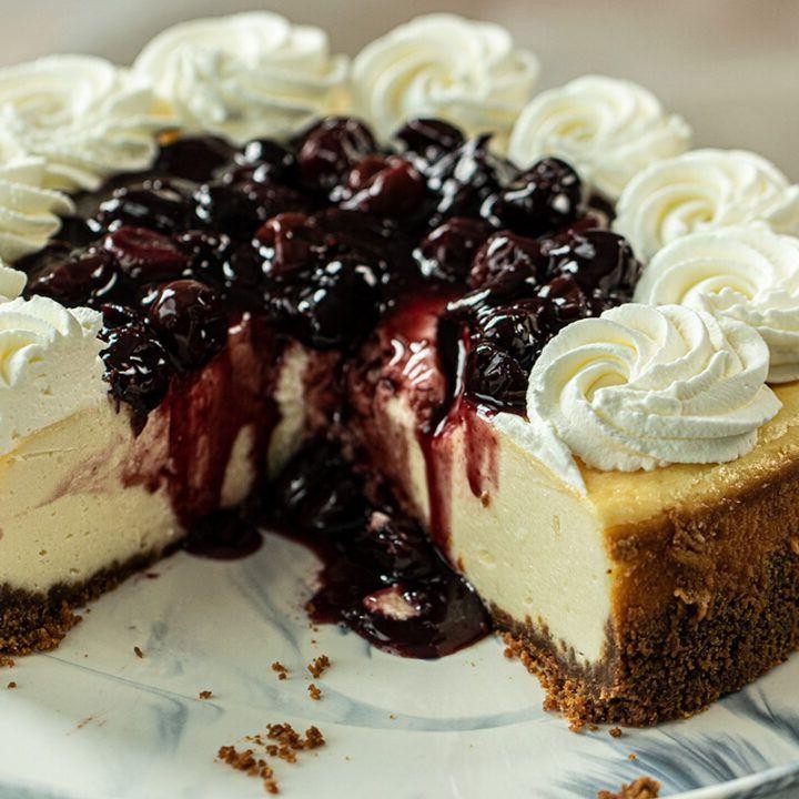 Cherry Almond Cheesecake