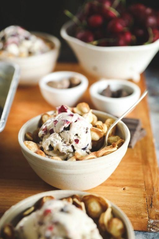 Cherry Garcia Inspired Ice Cream