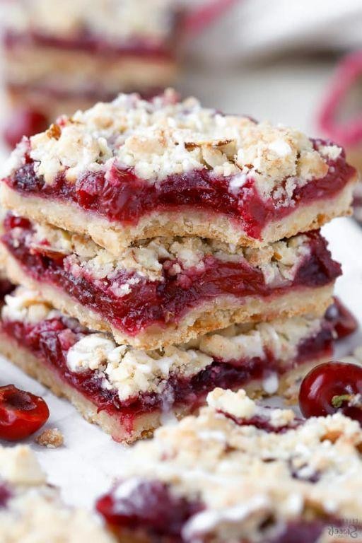 Cherry Kolache with Almond Streusel