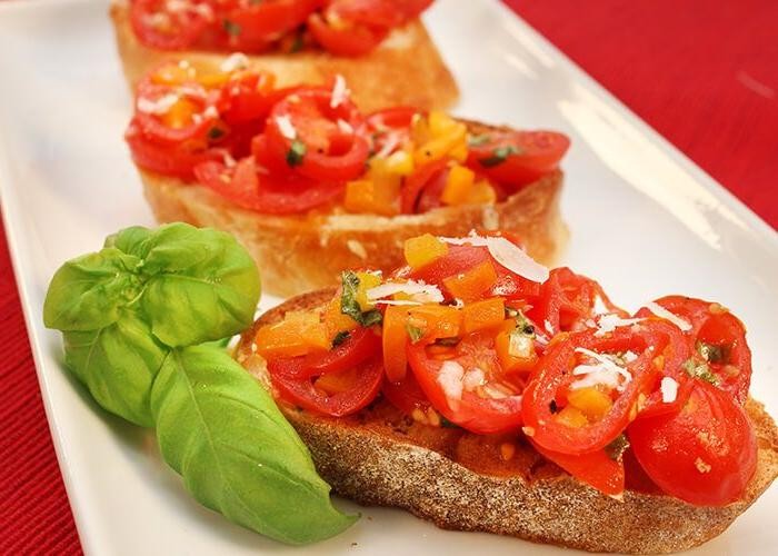 Cherry Tomato and Red Pepper Bruschetta Mix