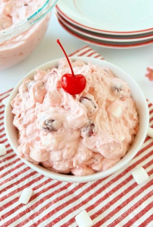 Cherry Vanilla Jello Pudding with Cool Whip