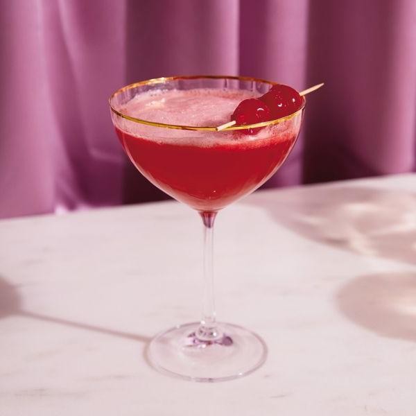 Cherry Vodka Martini with a Maraschino Garnish