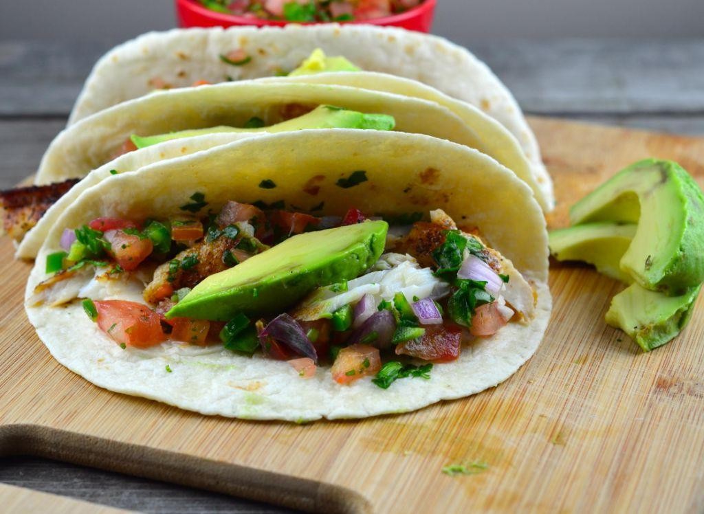 Chicharrón-Encrusted Fish Tacos