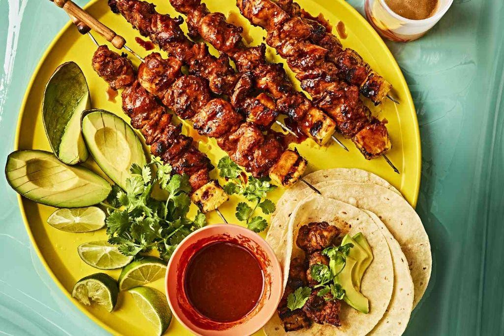 Chicken Al Pastor Skewers