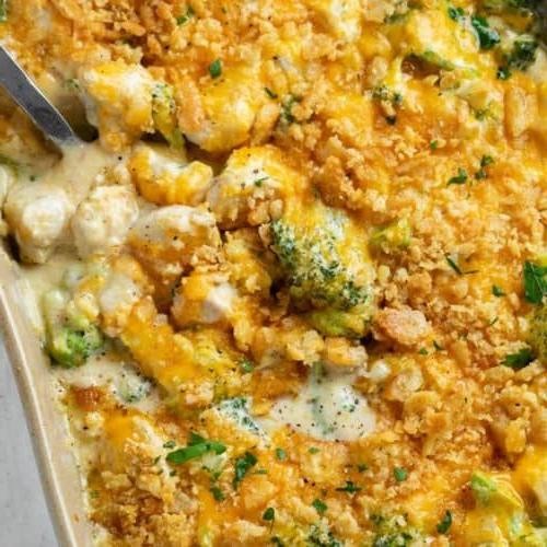 Chicken Divan Soup with Creamy Broth
