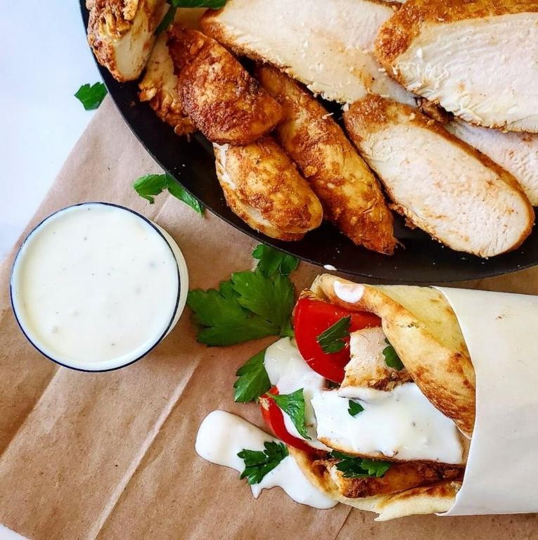Chicken Shawarma with Garlic Sauce