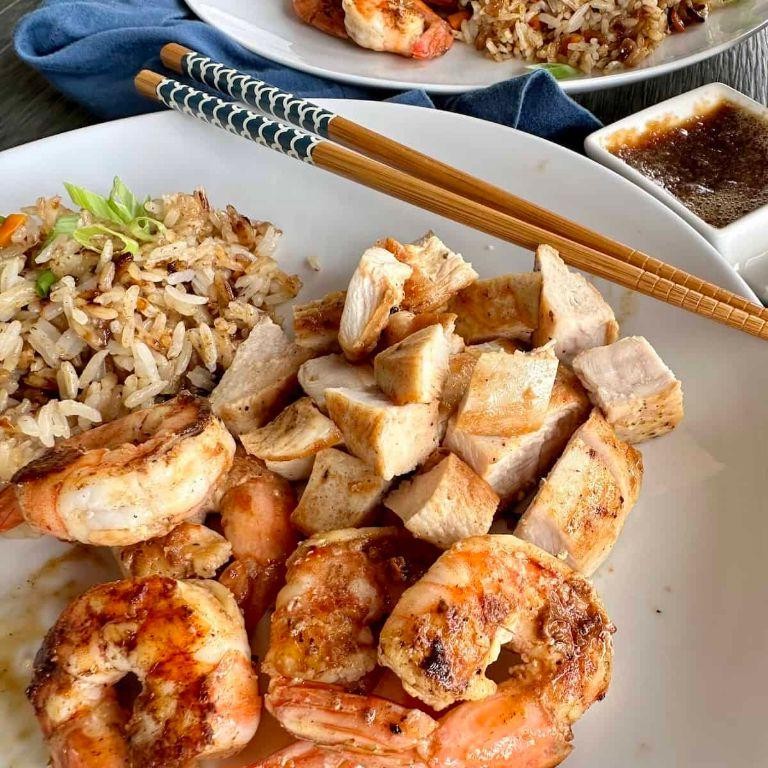 Chicken and Shrimp Combo Hibachi