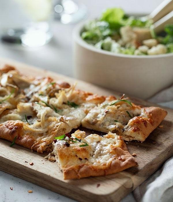Chicken of the Woods Pizza with Truffle Oil