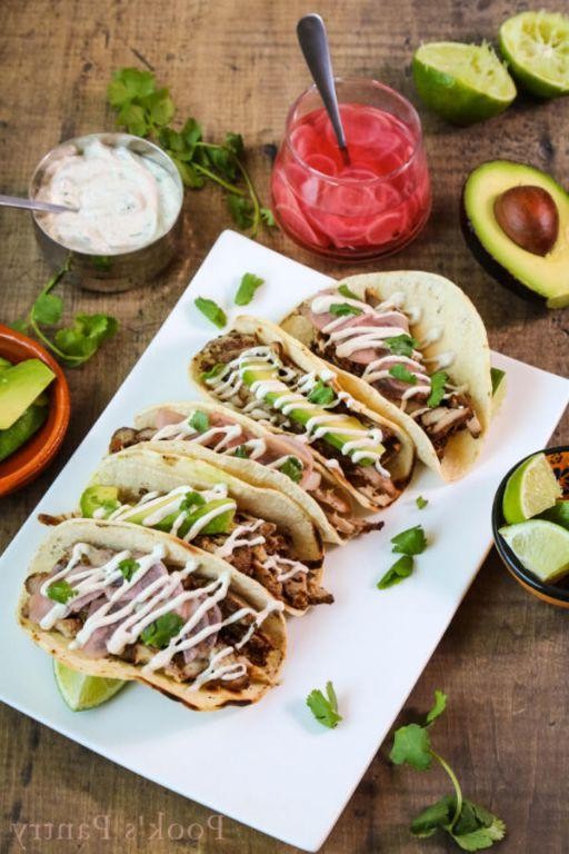 Chicken of the Woods Tacos with Lime Crema