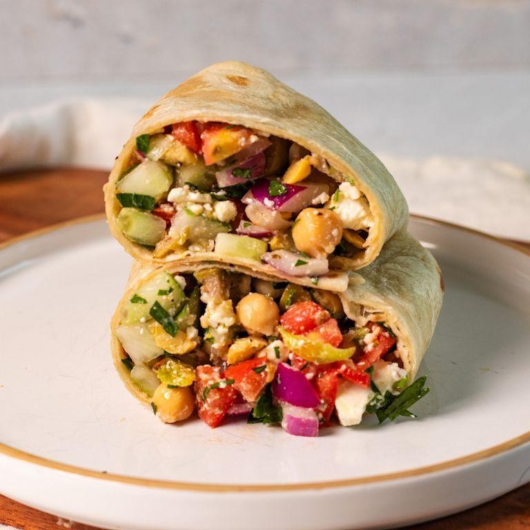 Chickpea and Feta Protein Wrap
