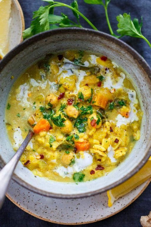 Chickpea and Turmeric Healing Soup