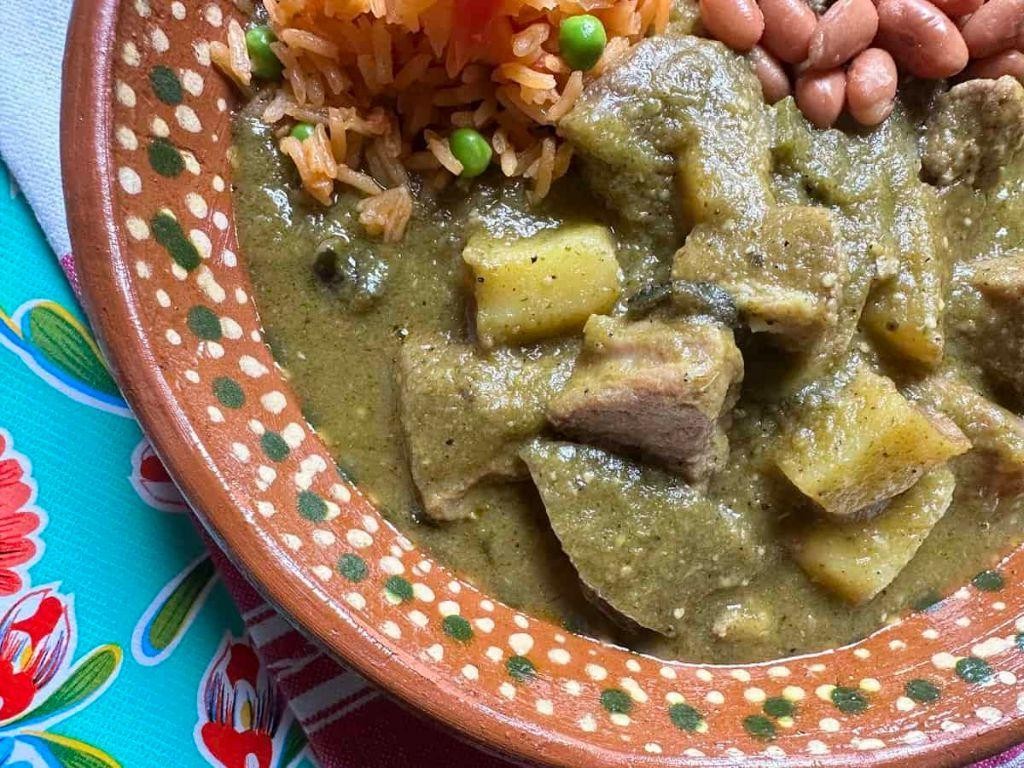 Chile Verde Beef Stew with Potatoes