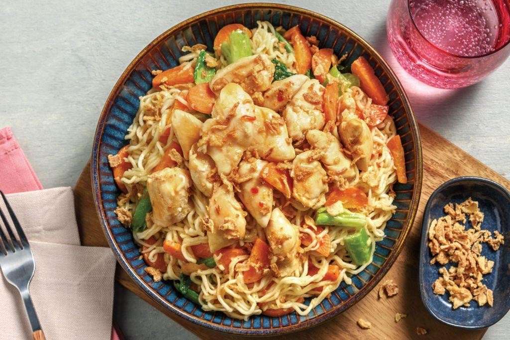 Chili Lime Miracle Noodles with Chicken