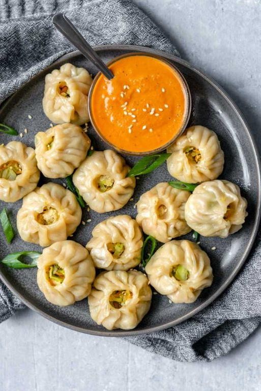 Chilli Momo with Sesame Glaze