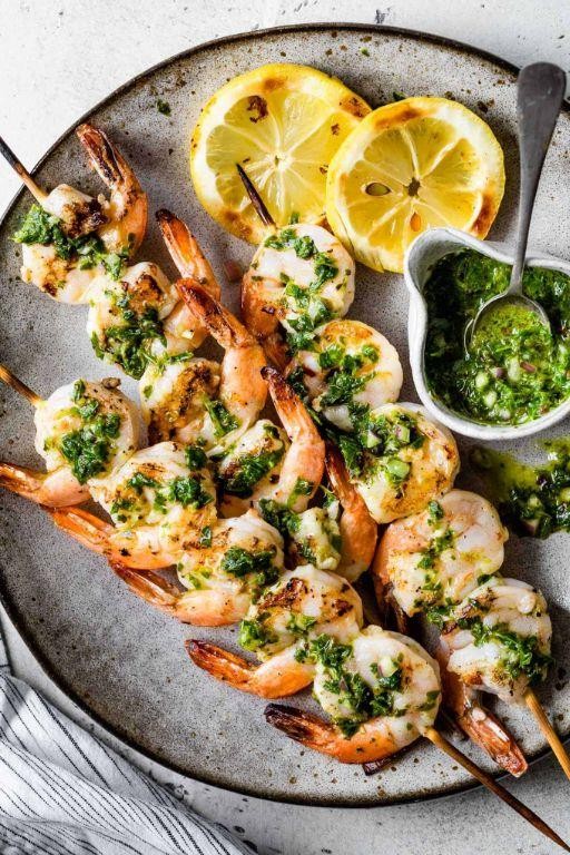 Chimichurri Shrimp Skewers