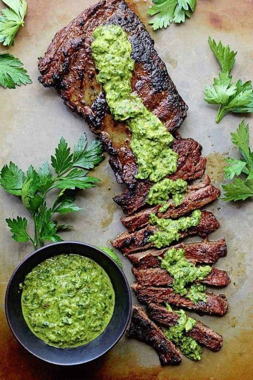 Chimichurri-Marinated Skirt Steak