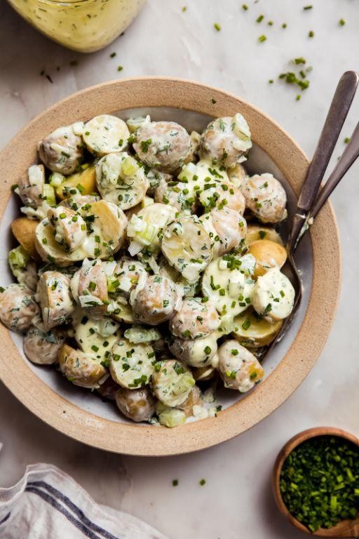 Chive and Sour Cream Potato Salad