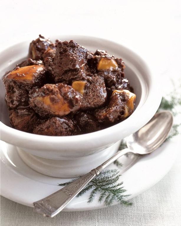 Chocolate Caramel Bread Pudding