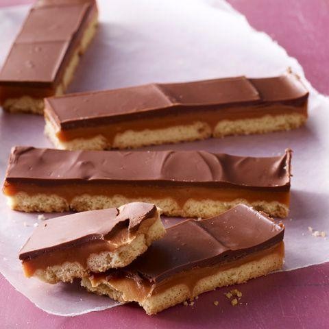 Chocolate Caramel Cookie Bars