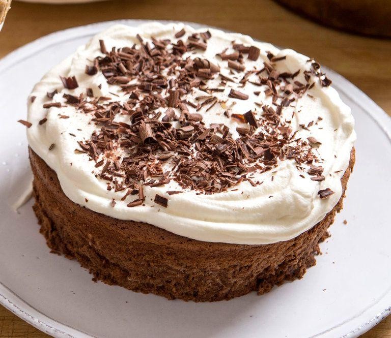 Chocolate Chestnut Torte with Whipped Cream