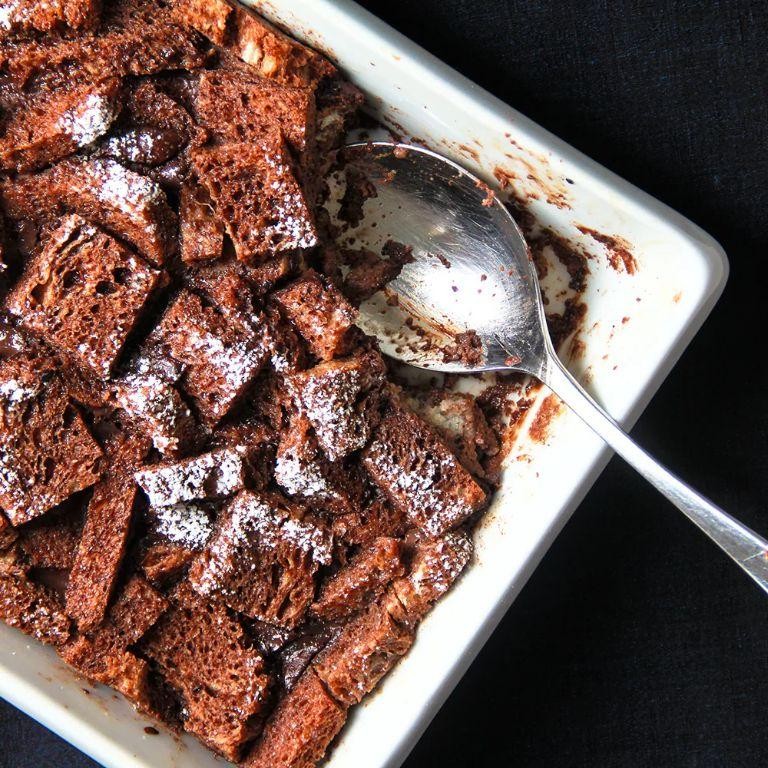 Chocolate Chile Bread Pudding