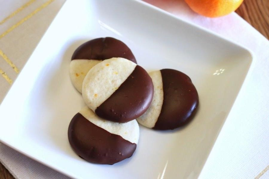 Chocolate Dipped Gluten Free Sugar Cookies