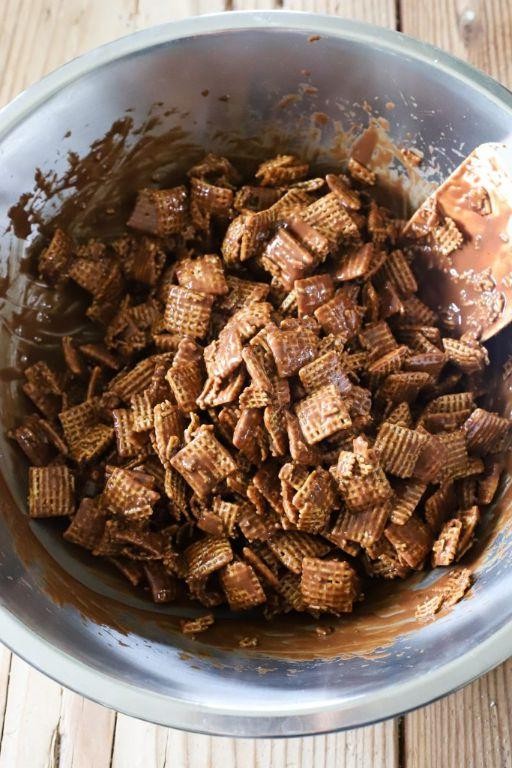 Chocolate Peanut Butter Chex Mix