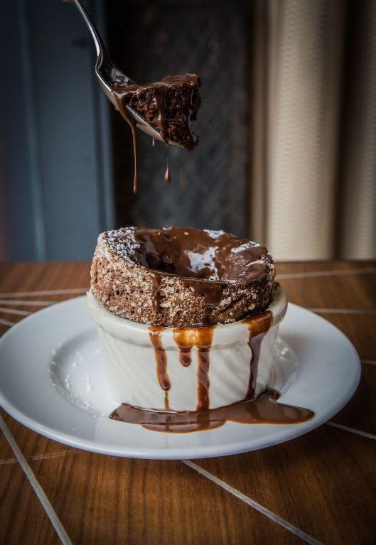Chocolate Soufflé with Grand Marnier