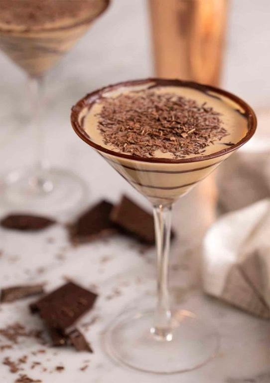 Chocolate Vodka Martini with Cocoa Liqueur