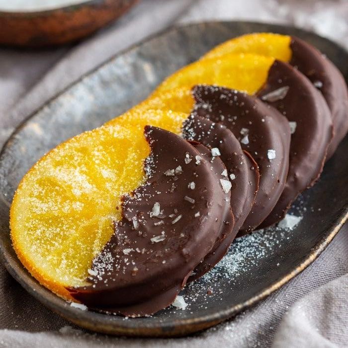 Chocolate-Dipped Candied Orange Slices