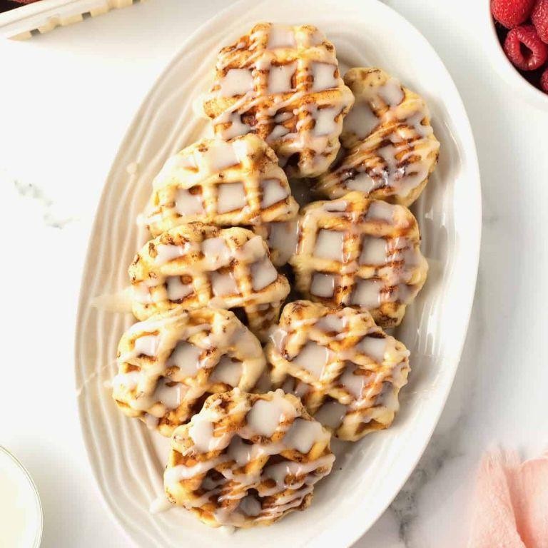 Cinnamon Roll Waffles