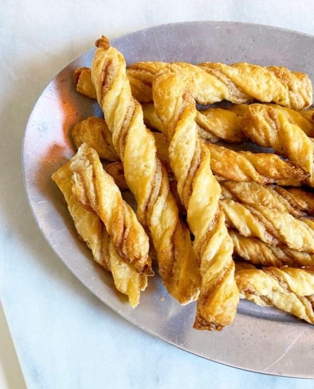 Cinnamon sugar pie crust twists