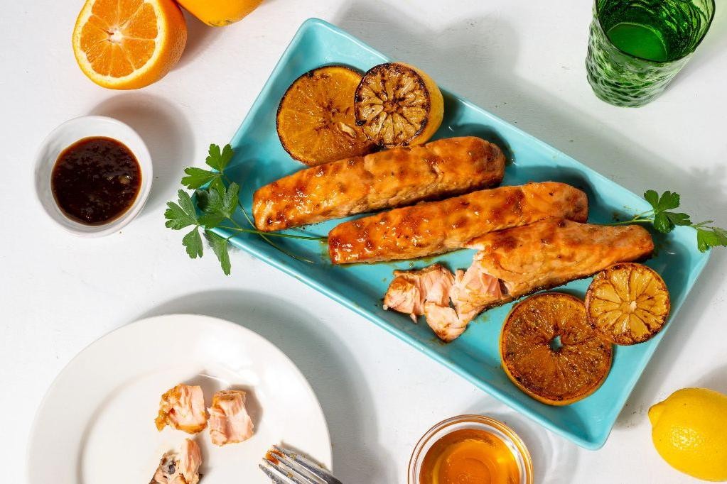 Citrus Miso Salmon with Orange Zest