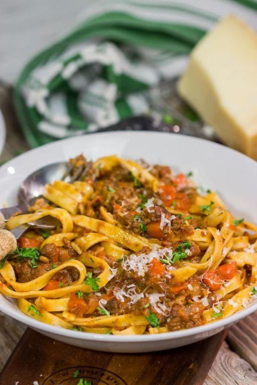 Classic Beef Bolognese with Tagliatelle
