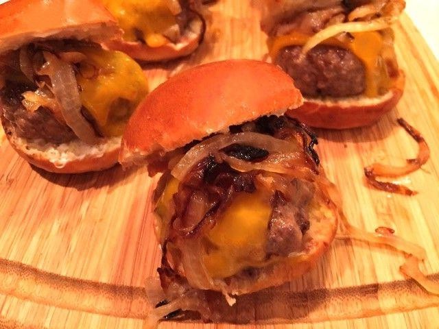 Classic Beef Sliders with Caramelized Onions