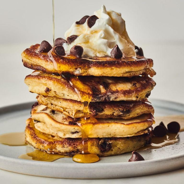 Classic Buttermilk Chocolate Chip Pancakes